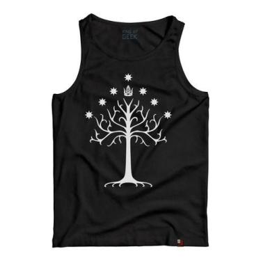 Imagem de Camiseta Regata Árvore De Gondor Senhor Dos Anéis Filme Geek - King of