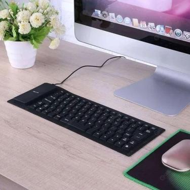 Imagem de Teclado Flexível Silicone Usb Pc Notebook