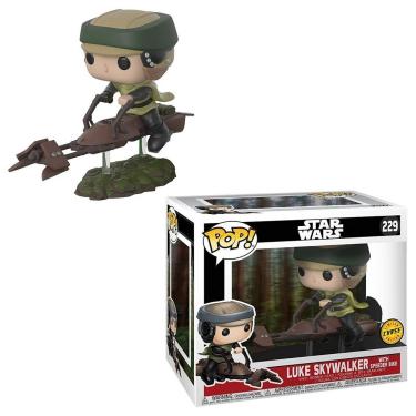 Imagem de Funko Pop Star Wars 228 Leia On Speeder Bike