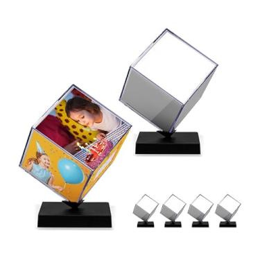 Imagem de Foto Cubo Giratório Mini de Acrílico com 5 Unidades