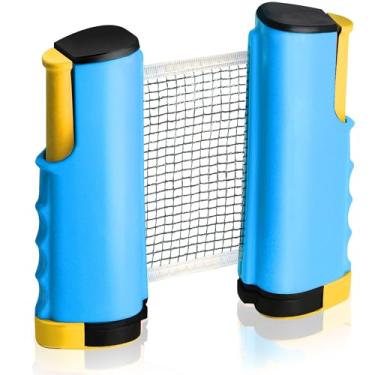 Imagem de Rede retrátil de pingue-pongue – rede de tênis de mesa de 182 cm com grampos rede de pingue-pongue portátil para qualquer mesa e rede de substituição de equipamento de pingue-pongue de fácil