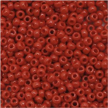 Imagem de Toho Grânulos redondos de sementes 11/0#45 'Opaco Pepper Red' Tubo de 8 gramas