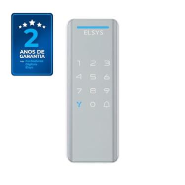 Imagem de Fechadura Digital de Sobrepor, Abertura por senha ou tag, Pop, Prata, DS1100V, Elsys
