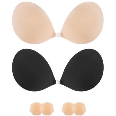 Imagem de Sutiã adesivo Niidor Strapless Push Up Silicone para vestido sem encos