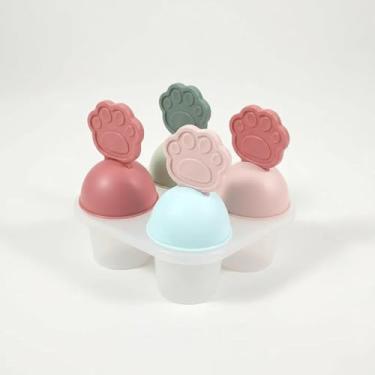 Imagem de Kit 2 Formas de Silicone Infantil – Molde Picolé/Sorvete 4 Patinhas, Transparente, Flexível e Reutilizável