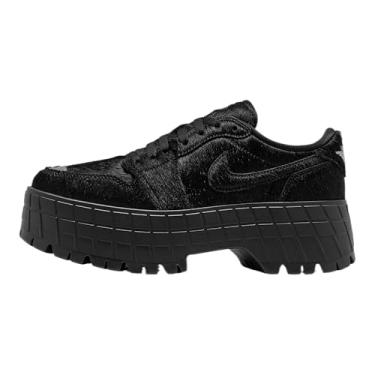 Imagem de Tênis feminino Air Jordan 1 Brooklyn Low (HF3184-200, Rattan/Camuflagem deserto), Preto/Preto/Vermelho Ginásio, 34