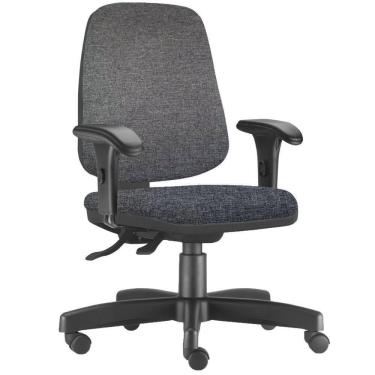 Imagem de Cadeira Giratória Job L02 Diretor Executiva Linho Chumbo