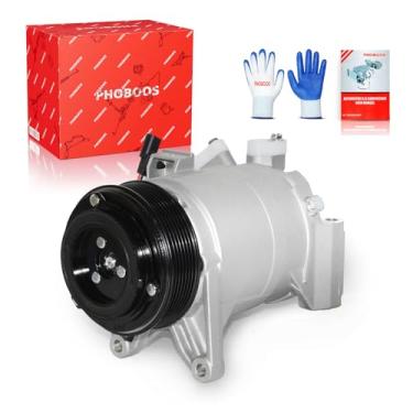 Imagem de PHOBOOS Compressor A/C com embreagem compatível com modelos Nissan 2008-2015 e Infiniti JX35/QX60 2013-2015, V6 3.5L. Refrigeração rápida, baixo ruído, fácil instalação, referência CO-10736C, 98307