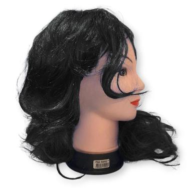 Imagem de Peruca Longa Encaracolada Preta