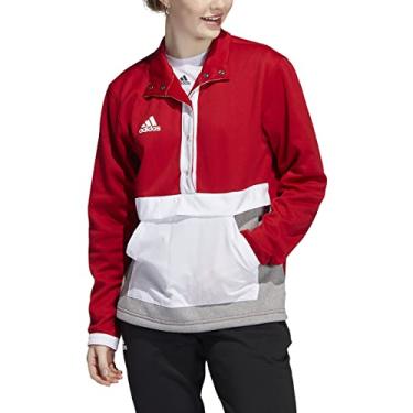 Imagem de Adidas Pulôver feminino Team Issue 1/4 de encaixe G