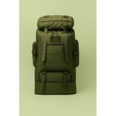 Imagem de Mochila Militar Camping Tática 100L Camuflada Reforçada Impermeável Viagem Trilha Acampamento