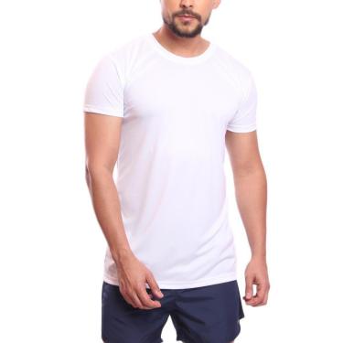 Imagem de Camiseta Masculina Dry Manga Curta Proteção UV Slim Fit Básica Academia Treino Fitness-Masculino
