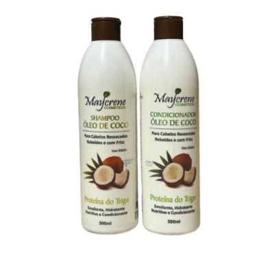 Imagem de Kit Cabelos Cacheados Capilar Coco Shampoo maycrene, sham+cond