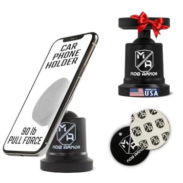 Imagem de Mob Armor MobNetic Maxx - Suporte magnético de telefone para carro, suporte magnético de telefone para carro, inclinação de 90 graus, rotação de 360 graus, metal de alumínio, compatível com iPhone e