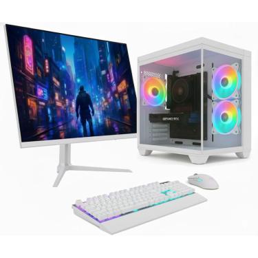Imagem de PC Gamer Skill Apex, AMD Ryzen 5 5500, Geforce RTX 5060 8GB, 16GB DDR4, SSD 1TB M.2, Monitor LED 24" 180Hz Branco SAP218