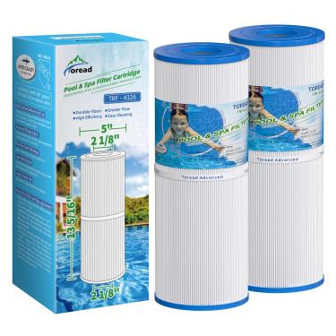 Imagem de TOREAD Filtro de spa para banheiras de hidromassagem substitui Pleatco PRB25-IN Unicel C-4326 FC-2375, 25 pés quadrados, Pentair R173434, Waterway 817-5000, Dynamic RDC-25, 5 x 13 Filtro de spa