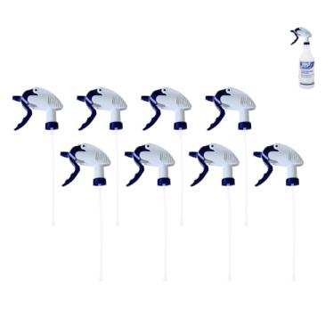 Imagem de 8 pacotes de substituição de bocal de garrafa de spray zep, pulverizador de gatilho resistente para garrafas de 8, 16, 24, 947 g, bocal ajustável de alta saída para uso doméstico e industrial (28 mm