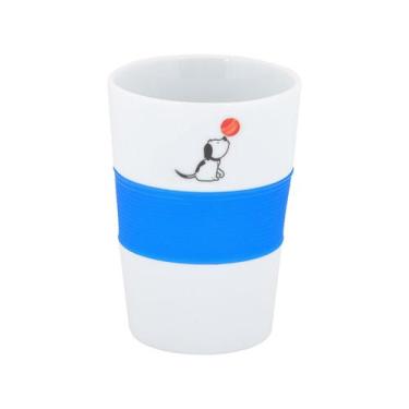 Imagem de Caneca De Cerâmica 500 ml Branca/Azul Dogs Biggdesign, Azul