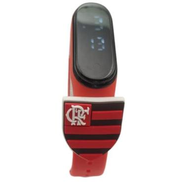 Imagem de Relógio Digital Touch Infantil Escudo Mengão Flamengo_Red - Smactudo