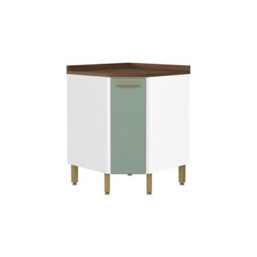 Imagem de Balcão De Cozinha Modulado Bella Canto C- 1 Porta Verde - Bertolini