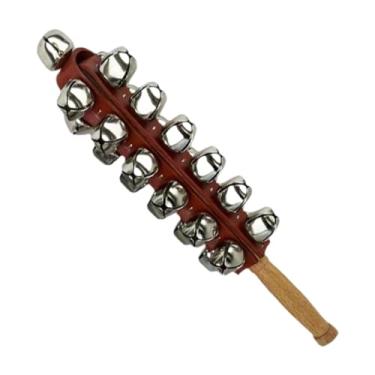 Imagem de simhoa Sinos de Natal de Mão, Brinquedo Educativo, Instrumento Musical de Percussão com Cabo de Madeira para Aniversários, Reuniões, Casamentos e Festas de