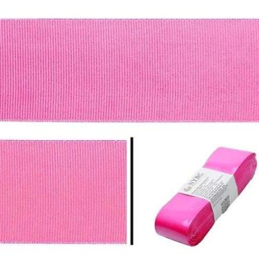 Imagem de Fita Gorgurão Artesanato Laço 10m 22mm Cores Variadas Nybc, Pink