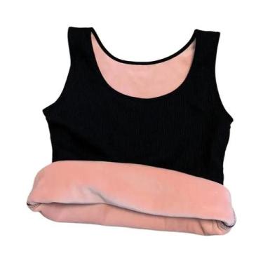 Imagem de Camiseta Térmica De Veludo plus Size Para Mulheres, Sem Mangas, Colete
