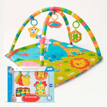 Imagem de Tapete Ginásio De Atividades Bebê Com Chocalhos E Mordedores