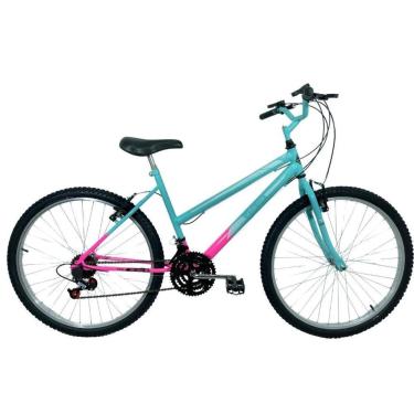 Imagem de Bicicleta Passeio 18 Marchas Aro 26 Feminina Anis / Rosa-Unissex