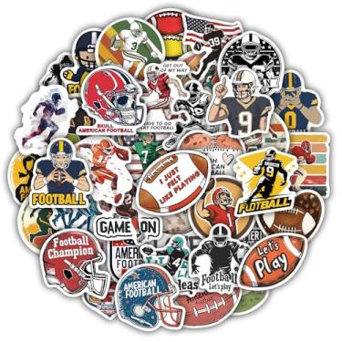 Imagem de 100 adesivos de futebol para laptop de garrafa de água, adesivos esportivos para crianças, adolescentes e adultos, lembrancinhas legais de festa de futebol e presentes