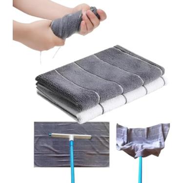 Imagem de Super Kit 2 Panos de Chão Microfibra Grande 80x50cm Alta Absorção, Reutilizável, Multiuso, Secagem Rápida, Ideal para Limpeza Doméstica, Vidros, Piso, Cozinha, Banheiro - Cores Sortidas