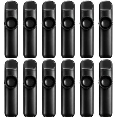 Imagem de Kazoo, Kazoos com 5 membranas extras para guitarra, ukulele, violino, piano, teclado, instrumentos musicais fáceis de aprender para iniciantes/amantes de música (pacote com 12)