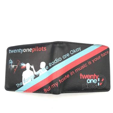 Imagem de Carteira Twenty One Pilots, personagens de anime, couro PU