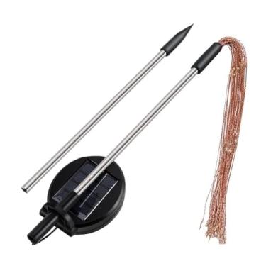 Imagem de Luz de Jardim Solar Gramado Fogo Artifício Corda com Energia 2 Modos Iluminação Operada por para Pátio Quintal