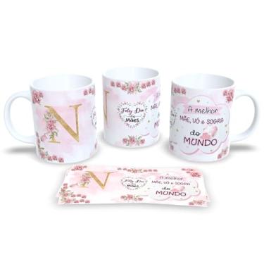Imagem de Caneca Alfabeto dia das Mães Cada Letra é Um Carinho Para a Sua Mãe (N)