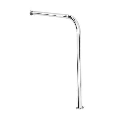 Imagem de Barra De Apoio Para Vaso Sanitário 80x80 Em L De Alumínio