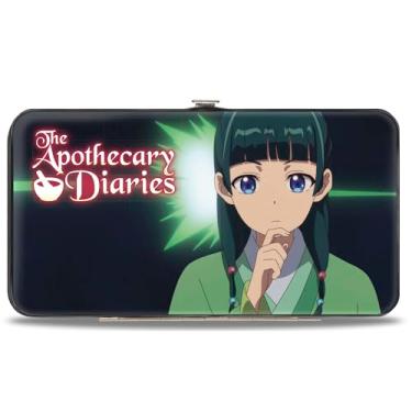 Imagem de Buckle-Down Carteira The Apothecary Diaries, articulada, The Apothecary Diaries Thinking Maomao e Chibi Poses verde, couro vegano