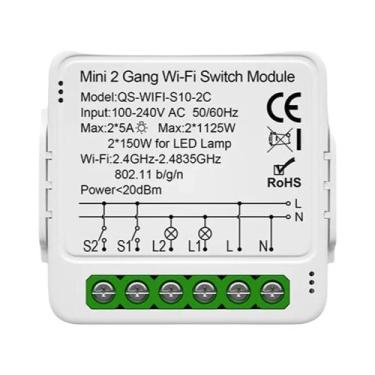 Imagem de Interruptor Inteligente WiFi Zigbee Tuya Para Luz, Cortina, Dimmer, Mó