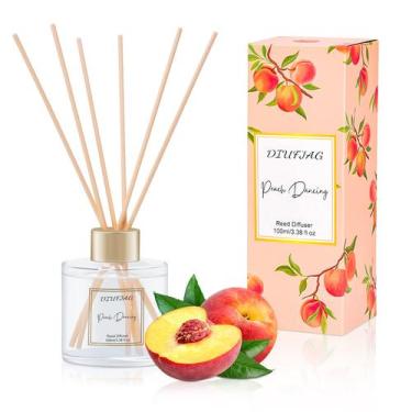 Imagem de Difusor de perfume DIUFJAG 100mL com 6 varetas de fibra e aromaterapia