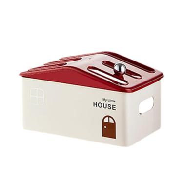 Imagem de Bothyi Caixa organizadora de cabos para roteador, moderna e portátil, para mesa, com design vazado, ideal para organizar os cabos e esconder fios em, Camada única