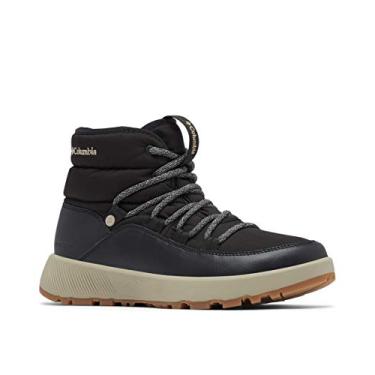 Imagem de Columbia Bota de neve masculina Slopeside Village Omni-Heat Mid, Preto/prata sálvia, 38