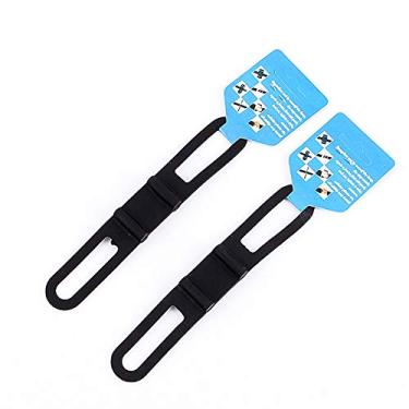 Imagem de Cryfokt Alça Fixa para Luz de Bicicleta Suporte para Lanterna Durável e Fácil de Montar, Feito de Material de Silicone Resistente, Cabe na Maioria Dos Guidões para Aventureiros Ao Ar Livre