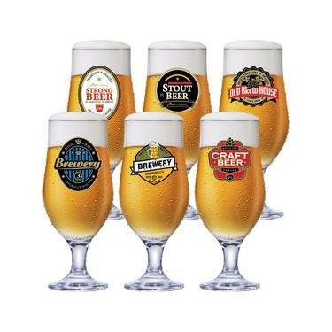 Imagem de Conjunto de Taças para Cerveja Ruvolo Royal Beer 330 ml – 6 Peças