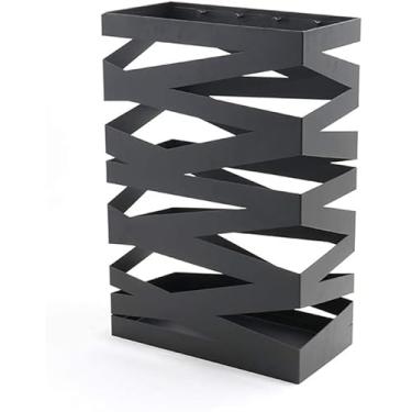 Imagem de A1DFDFGOQSFG Suporte de guarda-chuva, suporte de guarda-chuva, suporte de guarda-chuva de ferro forjado de grande capacidade, pode armazenar 20 guarda-chuvas, casa hotel escritório guarda-chuva balde