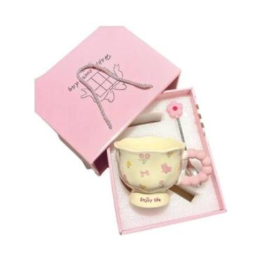 Imagem de Canecas De Cerâmica Tulipa Para Presente De Aniversário De Meninas, No