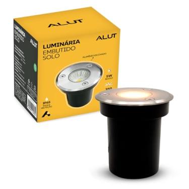 Imagem de Luminaria de Chão Led Solo Embutir 5w 3000k Branco Quente IP65 Bivolt Aço Escovado Cod:ALUT001701 Alut By Avant