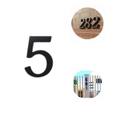 Imagem de Placa De Número Para Casa De Alto Padrão Com Design Moderno e Letras C