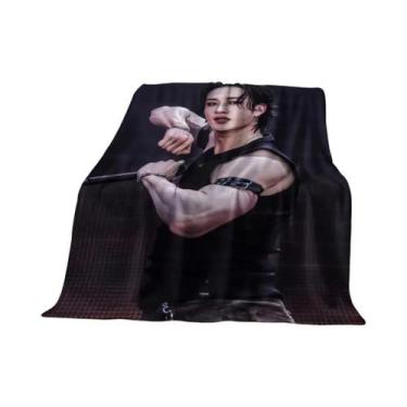Imagem de Cobertor De Flanela 3D Bang Chan Stray Kids Kpop, Macio E Quente Para 