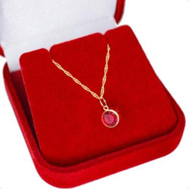 Imagem de Cordão Feminino Ouro 18k 750 Ponto De Luz Zircônia 6mm - Sofistgold Jo