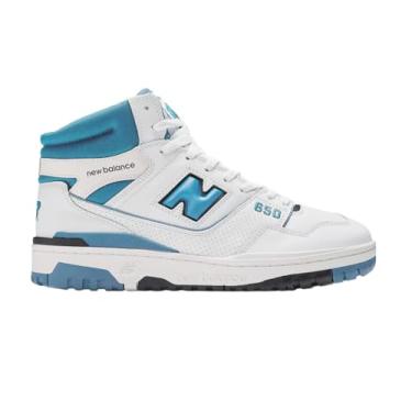 Imagem de New Balance Tênis de corrida masculino 650 Heritage Blue, Branco/azul herança/Raincloud, 42